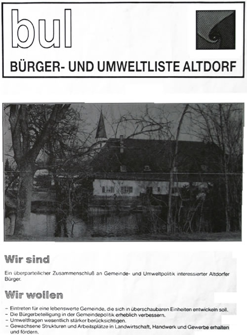 Wahlprogramm 1990 Seite 1