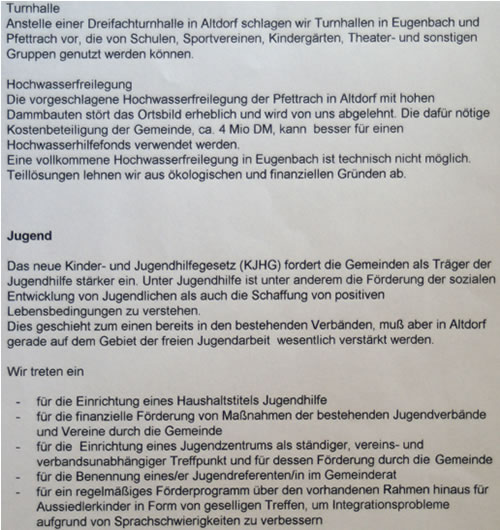 Wahlprogramm 1996 Seite 6